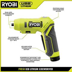 USB LITHIUM SCREWDRIVER KIT