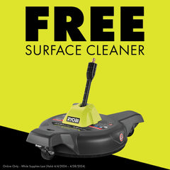 BRUSHLESS 2500 PSI ELECTRIC PRESSURE WASHER WITH FREE 12" 2300 PSI SURFACE CLEANER