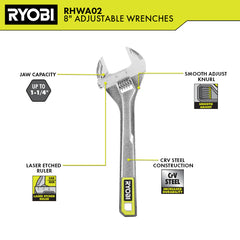 8" Adjustable Wrench