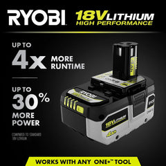 18V ONE+ 4Ah LITHIUM-ION HIGH PERFORMANCE BATTERY