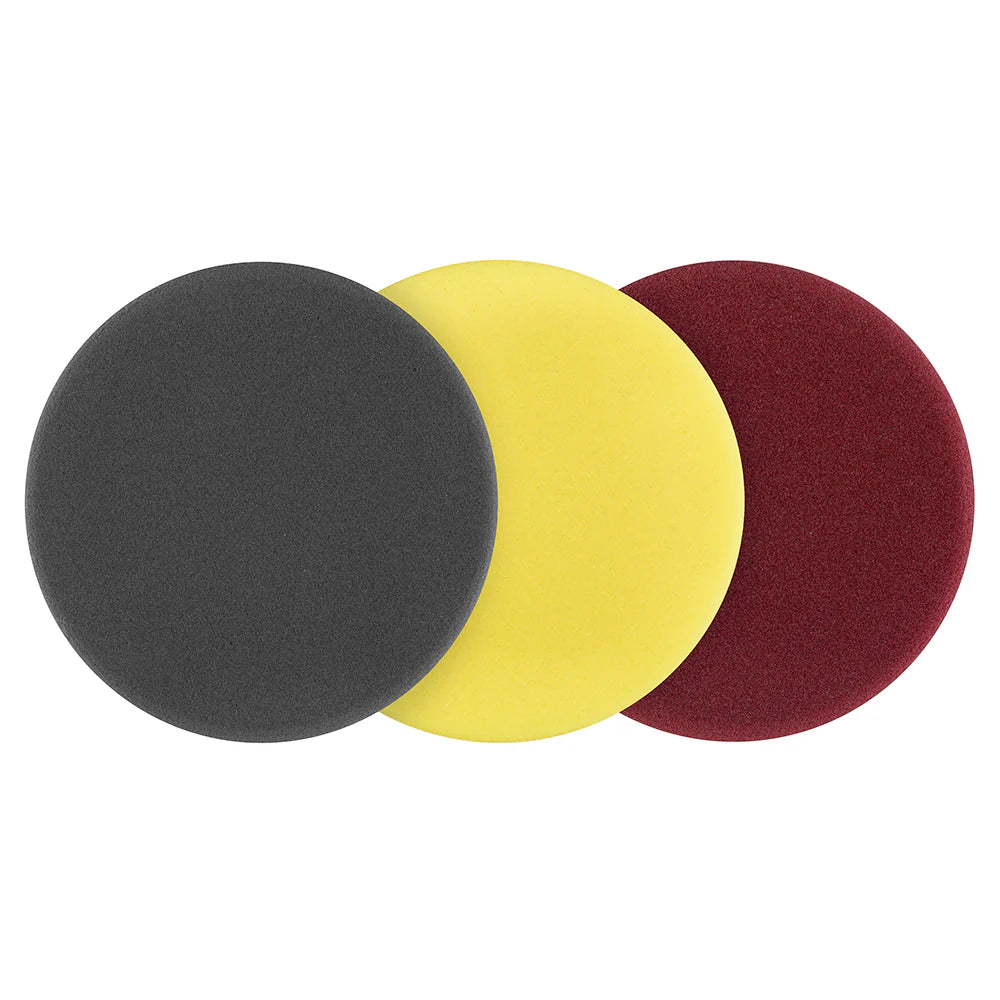 3 PC. 5" FOAM DUAL ACTION POLISHER VARIETY PAD SET