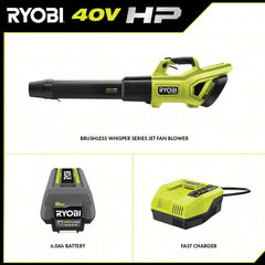 40V HP BRUSHLESS 650 CFM WHISPER SERIES BLOWER KIT