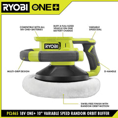 18V ONE+ 4Ah & 2Ah LITHIUM HIGH PERFORMANCE STARTER KIT WITH FREE 18V ONE+ VARIABLE SPEED RANDOM ORBIT BUFFER